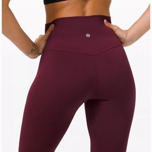 Lululemon align pant, size 4, 28 in, NWOT - Maroon